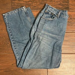 Womens Worn L.L. Bean Relaxed Fit Jeans Size 14 Regular